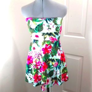 Express XS Mini Tropical Dress